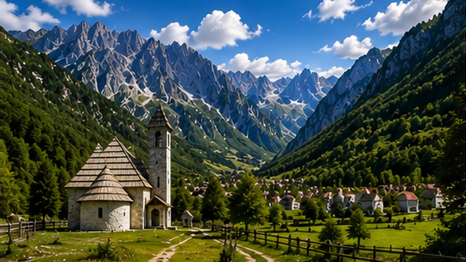 Theth in the Albanian Alps