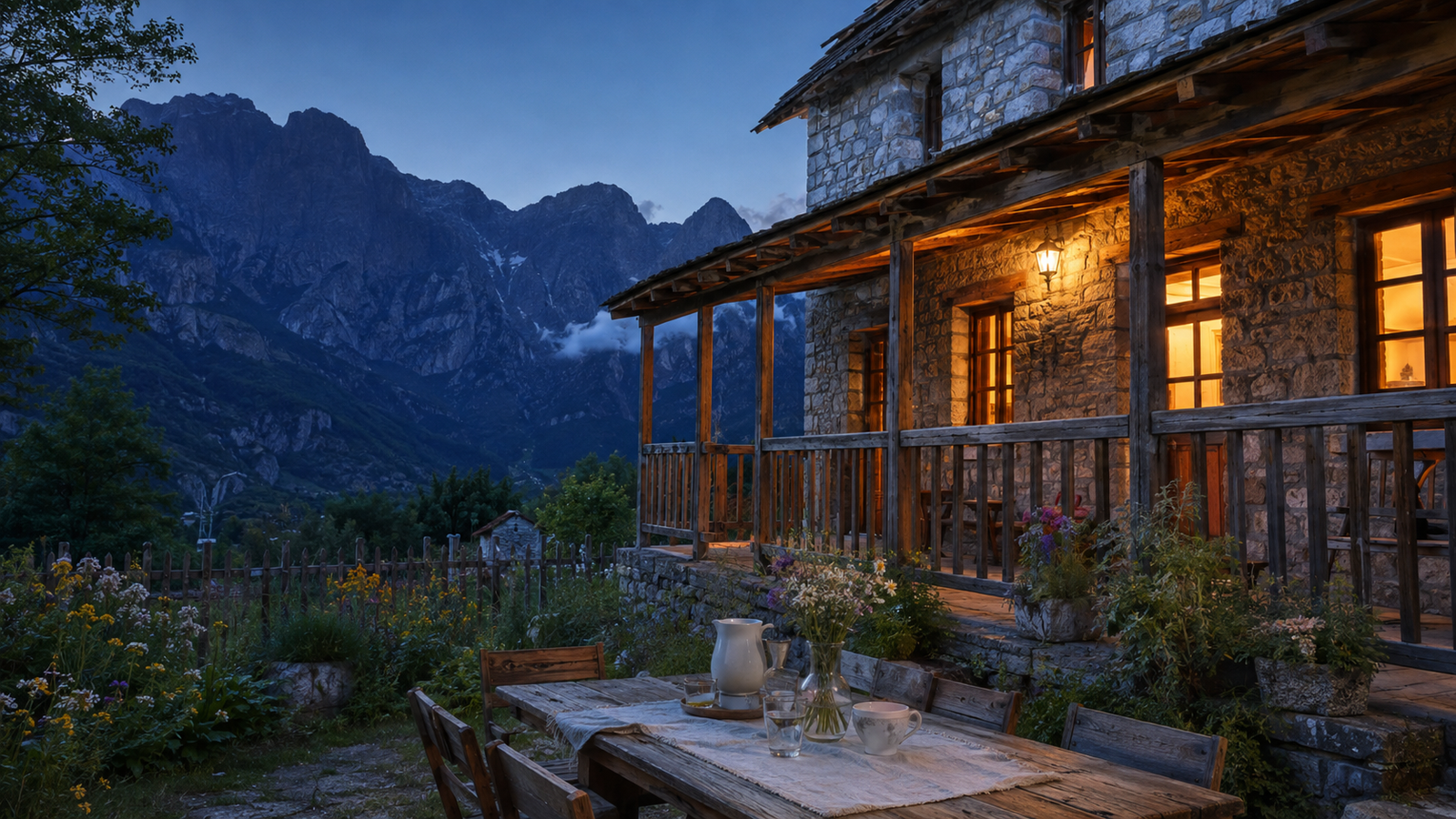 Warm traditional mountain guesthouse in Theth