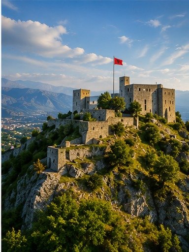 Krujë Castle and the traditional bazaar