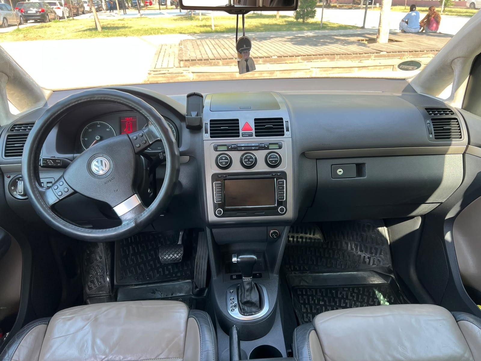 Clean interior of a rental car